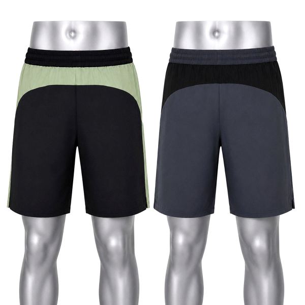 Boldfit Men’s Training Gym Shorts Combo Pack of 2 – Black & Grey