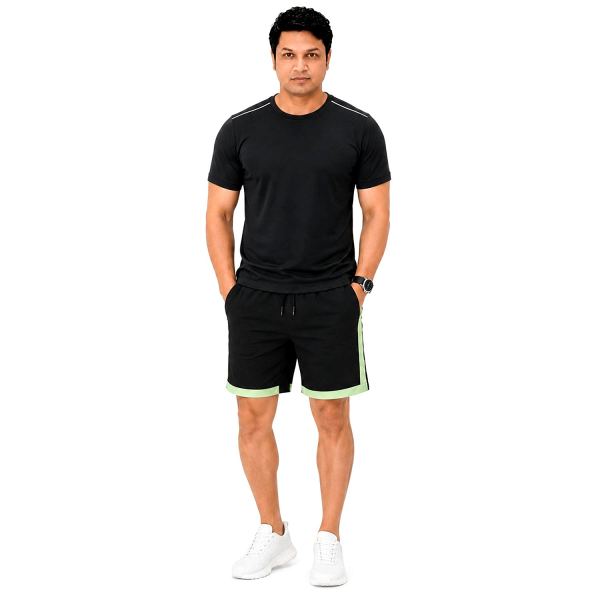 Boldfit Men’s Training Gym Shorts Combo Pack of 2 – Black & Grey