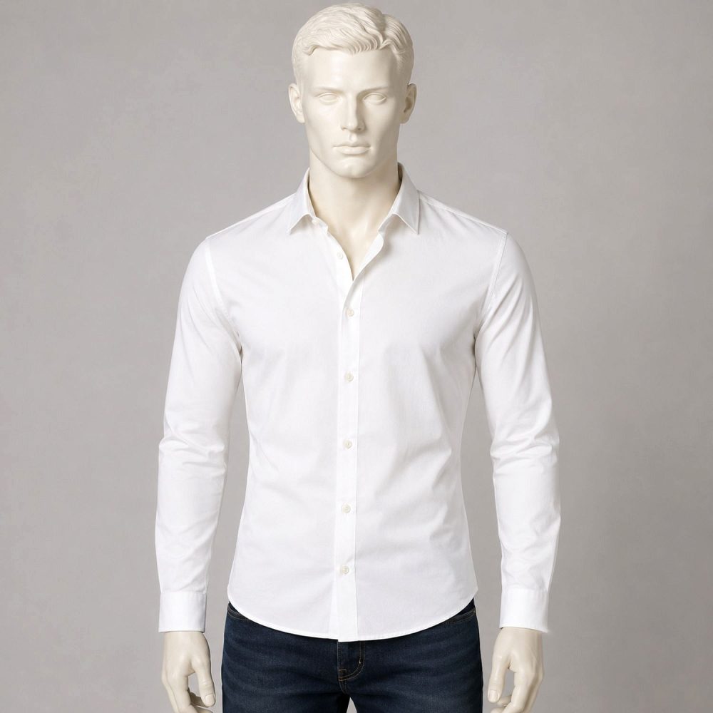 Jack & Jones Men’s Slim Fit Cotton Shirt – White