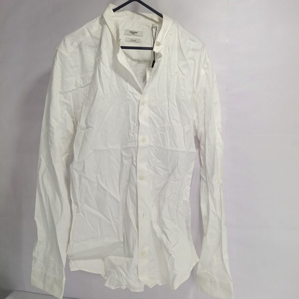 Jack & Jones Men’s Slim Fit Cotton Shirt – White