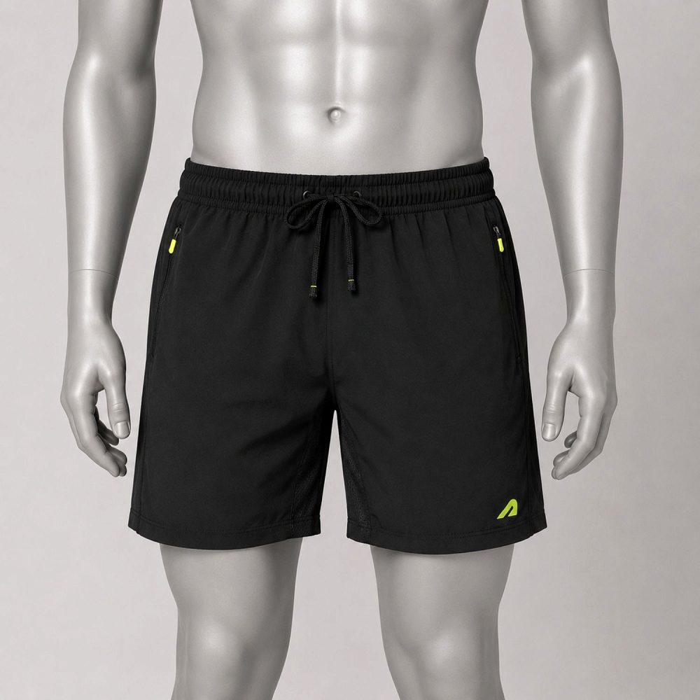 Boldfit Men’s Sports Shorts – Black Active Training Shorts