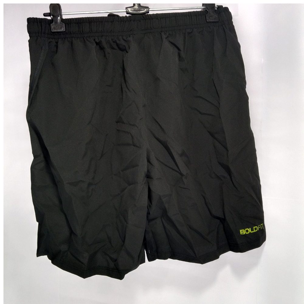 Boldfit Men’s Sports Shorts – Black Active Training Shorts