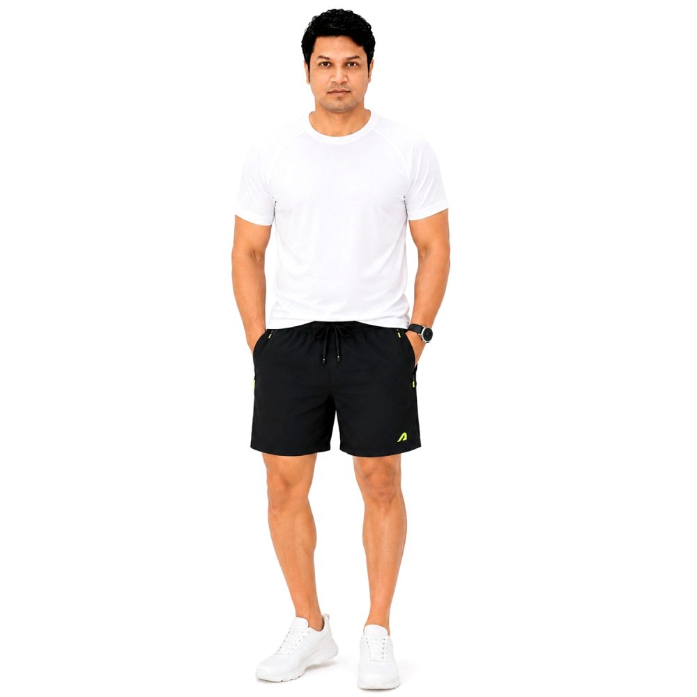 Boldfit Men’s Sports Shorts – Black Active Training Shorts