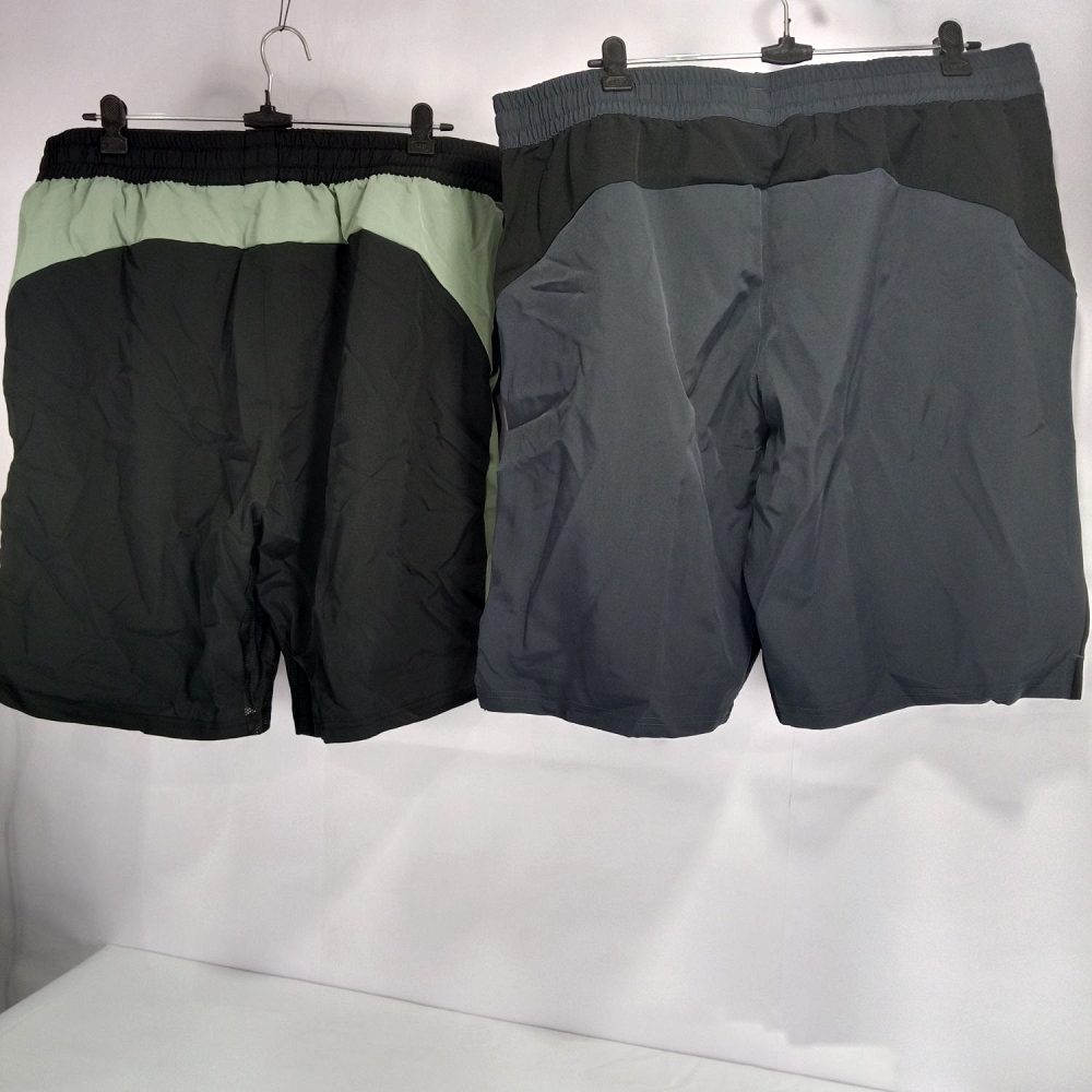Boldfit Men’s Training Gym Shorts Combo Pack of 2 – Black & Grey