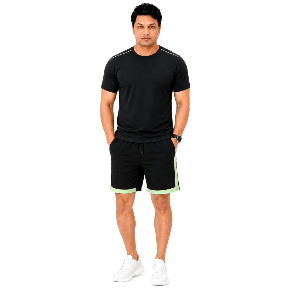 Boldfit Men’s Training Gym Shorts Combo Pack of 2 – Black & Grey