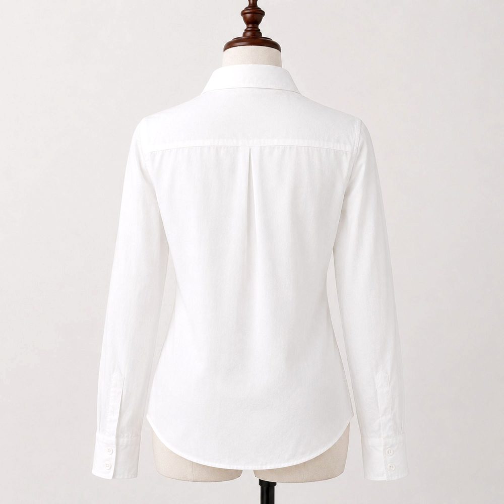 VERO MODA Women’s Solid White Regular Fit Cotton Shirt