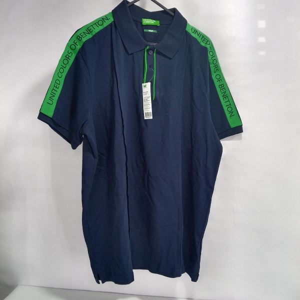 United Colors of Benetton Men’s Pintuck Style Polo T-Shirt
