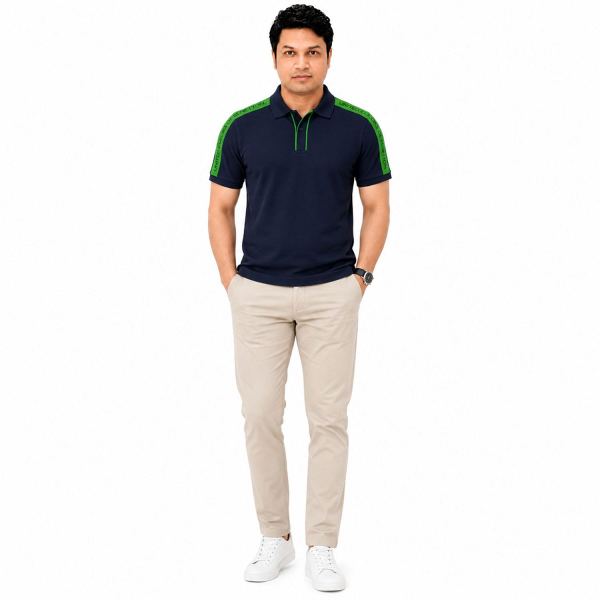 United Colors of Benetton Men’s Pintuck Style Polo T-Shirt