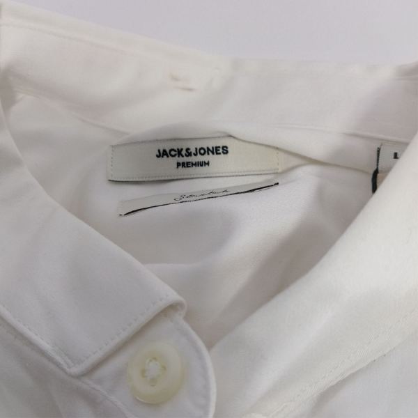 Jack & Jones Men’s Slim Fit Cotton Shirt – White