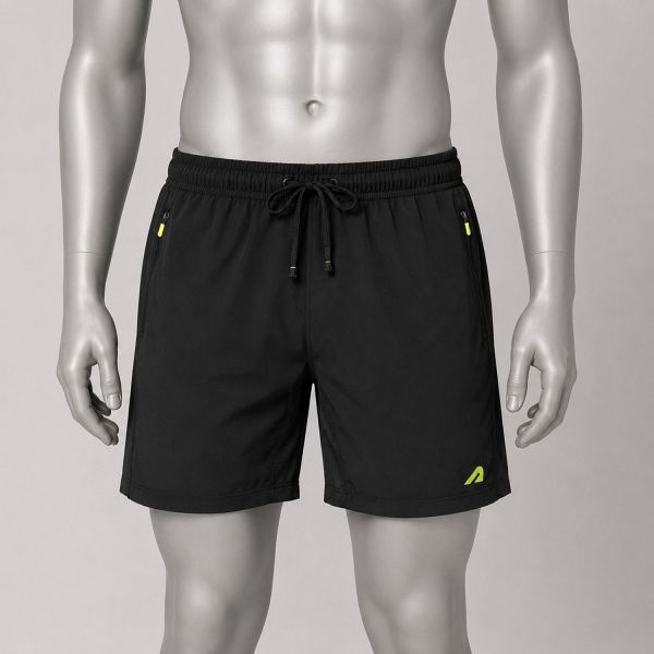 Boldfit Men’s Sports Shorts – Black Active Training Shorts