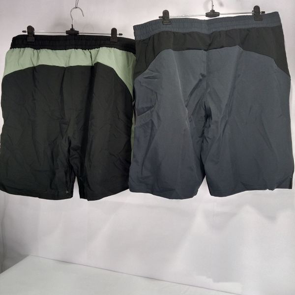 Boldfit Men’s Training Gym Shorts Combo Pack of 2 – Black & Grey