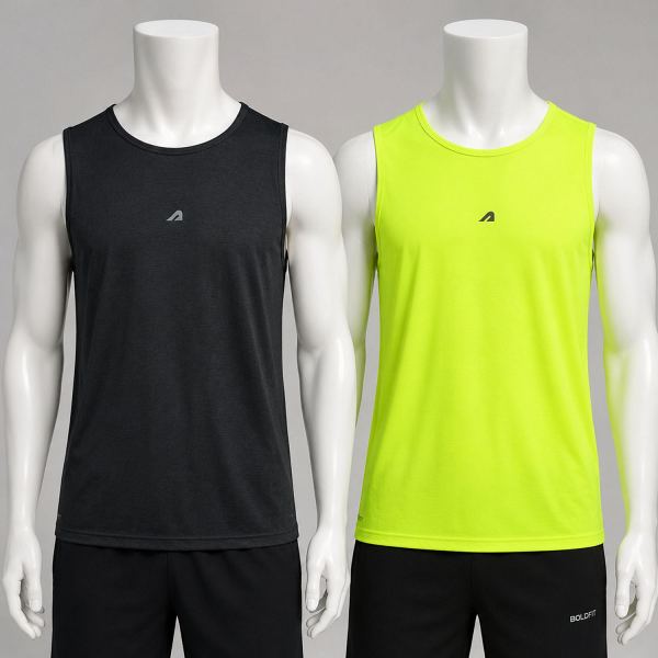 Boldfit Men’s Regular Fit Gym Vest Combo Pack of 2 – Sleeveless Sports Sando