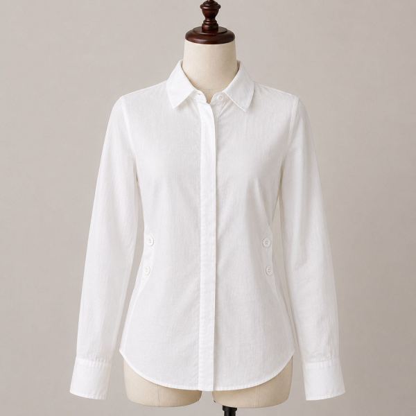 VERO MODA Women’s Solid White Regular Fit Cotton Shirt