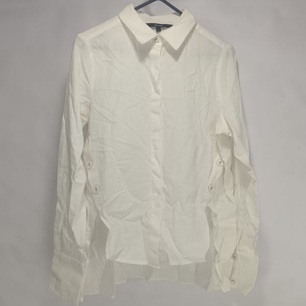 VERO MODA Women’s Solid White Regular Fit Cotton Shirt